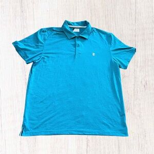 Izod Golf Turquoise Light Weight Polo Mens Size‎ L